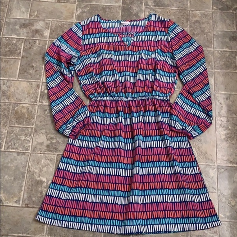 3/$25 - All for color‎ sz lg long sleeve dress